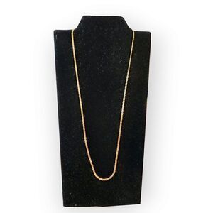 Monet Vintage 1940s Triple Gold-plated Serpentine Chain Necklace